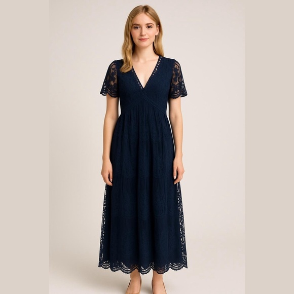 IceBird Dresses & Skirts - IceBird simple serenity lace maxi dress size small